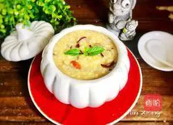 Illustration of how to make red dates, wolfberry and millet porridge 12