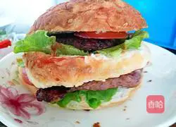 Illustration of how to make hamburgers (Big Mac type) 12