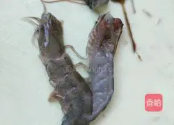 Illustration of how to make shrimp and eel porridge 2