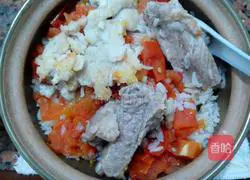 Illustration of how to make claypot rice 7