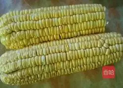 Illustration of how to make red date and corn residue hair cake 1