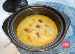 Illustration of how to make millet glutinous rice porridge 10