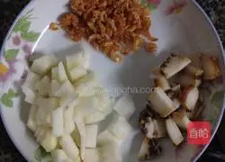 Dish Illustration of how to make delicious baked rice with fruit and shrimp 1