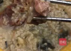 Cantonese style - Roast Bone Vegetable Dried Porridge Recipe Illustration 6