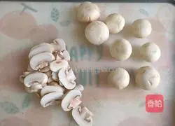 Illustration of how to make fried chicken breast with mushrooms and rice bowl 2