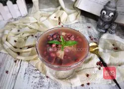 Illustration of how to make red bean ice powder 14