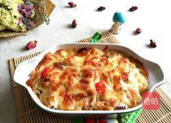 Seafood Baked Rice Recipe Illustration 13