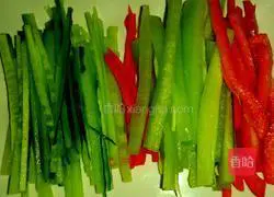 Illustration of how to make Sansi cold noodles 2