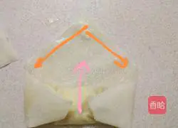 Illustration of how to make fruit spring rolls 7