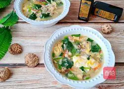 Mushroom and chicken porridge Practice illustration 7