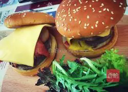 Double-layer beef burger recipe 10