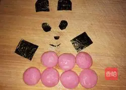 Illustration of how to make giant panda rice balls 9