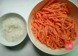 Illustration of how to make sweet potato shredded porridge 2