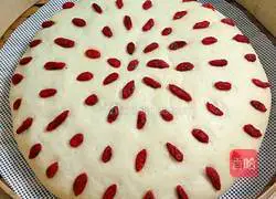 Illustration of how to make wolfberry corn cake 6