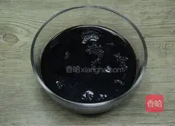 Nutrition Breakfast, illustration of how to make black rice, brown sugar and red date porridge 2