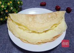 Illustration of how to make spring roll skins 7