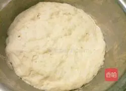 Illustration of how to make scallion, ham and sausage rolls 1