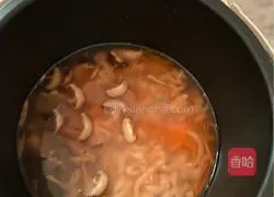 Recipe for Ginger, Shiitake Mushroom and Shredded Chicken Porridge 7