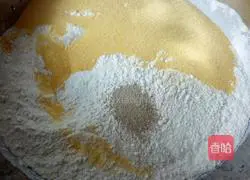 Illustration of how to make cornmeal and white flour cake 2