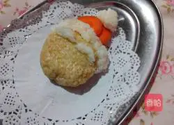 Illustration of how to make Santa Claus rice balls 6