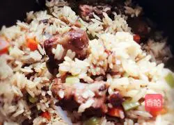 Illustration of how to make braised pork ribs with rice 11