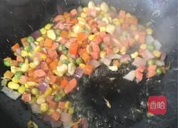 Colorful Cheese Baked Rice Recipe Illustration 6