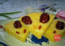 Illustration of how to make cornmeal cake 8