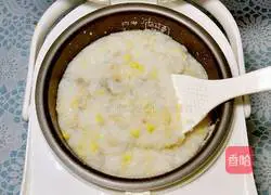 Illustration of how to make scallop and pork ribs porridge 8