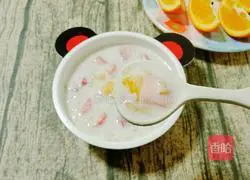 Milk Fruit Oatmeal Porridge (Baby Complementary Food) Recipe Illustration 10