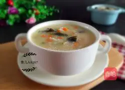 Illustration of how to make preserved egg and lean meat porridge 8
