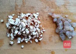 Illustration of how to make shrimp and mushroom casserole porridge 3