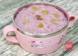 Illustration of how to make purple sweet potato porridge (baby food supplement) 12