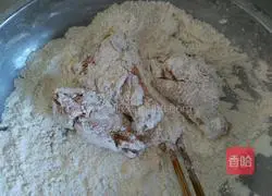 Illustration of how to make chicken leg reindeer rice balls 3