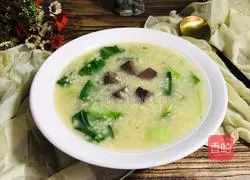Illustration of how to make pig blood millet porridge 10