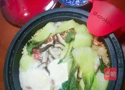 Illustration of how to make claypot rice 4