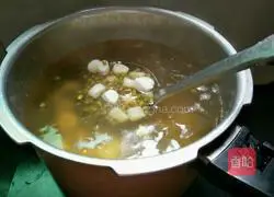 Illustration of how to make taro balls and mung bean porridge 6