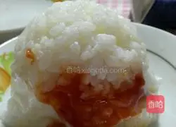 Illustration of how to make colorful rice balls 7
