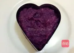 Illustration of how to make purple sweet potato rice balls 3