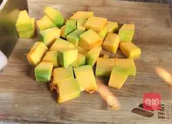 Pumpkin red bean and millet porridge recipe 6