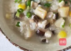 Illustration of how to make scallop and vegetable porridge 6