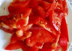 Illustration of how to make fried tomato and egg rice bowl 2