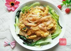 Illustration of how to make fried rice noodles 8 