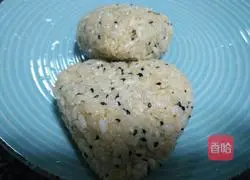 Illustration of how to make pan-fried rice balls with mushrooms and rapeseed 3