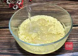 Illustration of how to make tofu and millet porridge 2