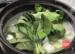 Illustration of how to make radish and cabbage porridge 7