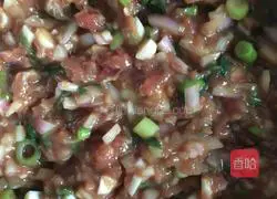 Illustration of how to make beef pot stickers 2