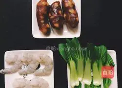 Illustration of how to make claypot rice 1 