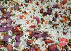 Purple sweet potato and multigrain porridge recipe 1