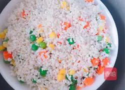 Illustration of how to make vegetable glutinous rice balls 4