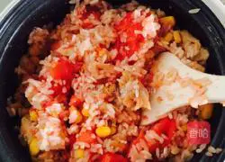 Doushi Tomato Braised Rice (Lazy Man Rice) Recipe Illustration 13